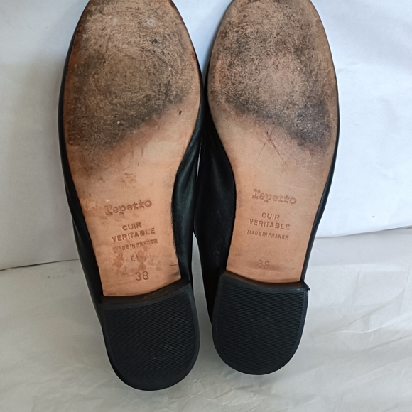 Repetto flats heels Flower Embroidery black Rare size 38 - Picture 6 of 15